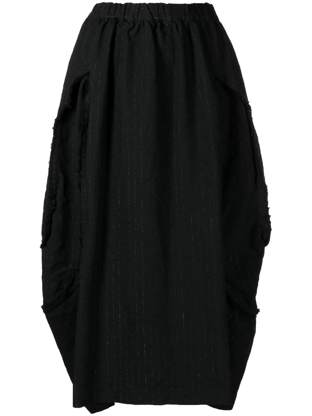 

Comme Des Garçons Comme Des Garçons falda midi de cintura alta - Negro