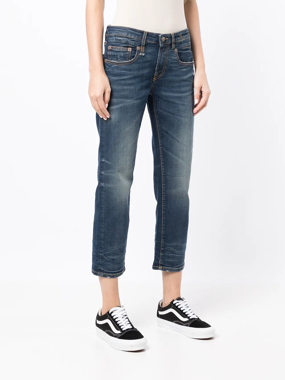 R13 Boy straight-leg Cropped Jeans - Farfetch