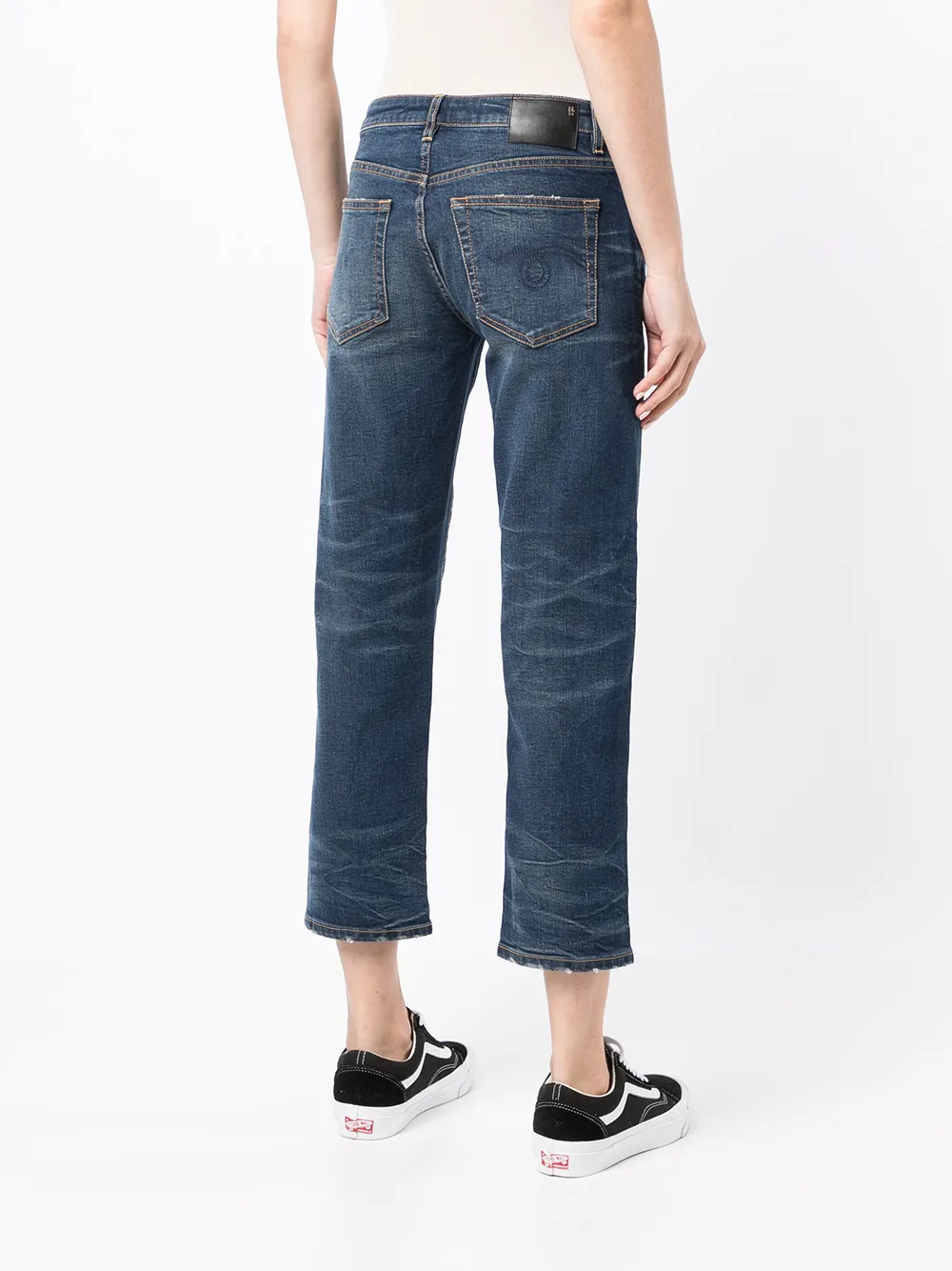 Boy straight-leg cropped jeans