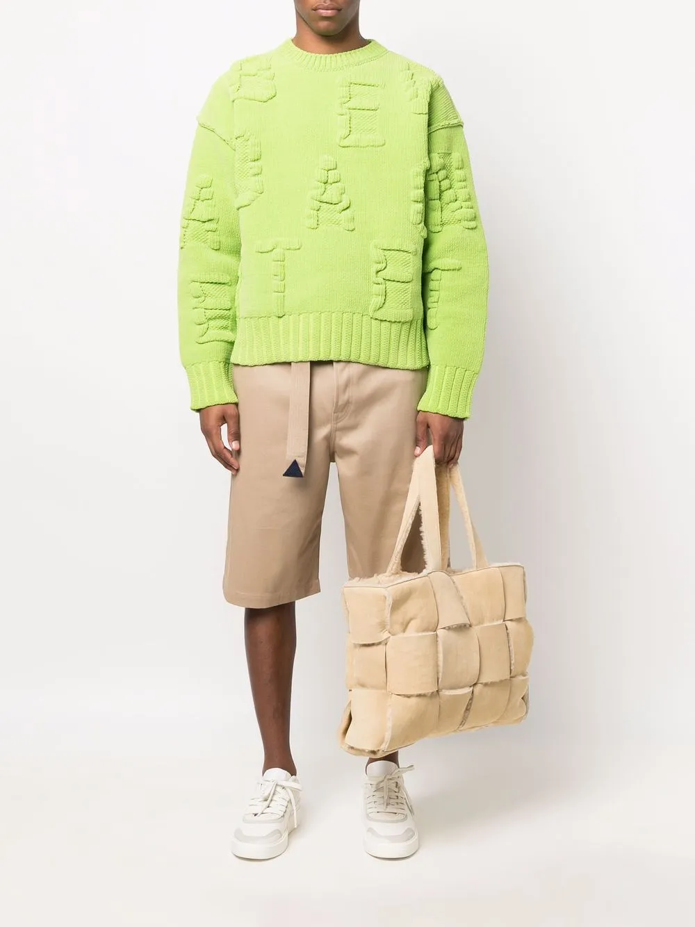 фото Bottega veneta сумка-тоут с плетением intrecciato