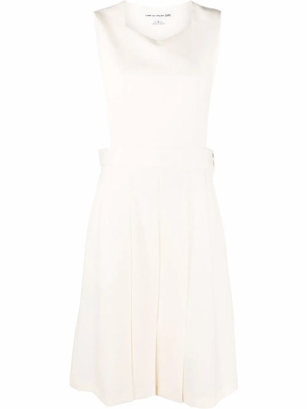 

Comme Des Garçons Girl vestido estilo jumper con cierre lateral - Blanco