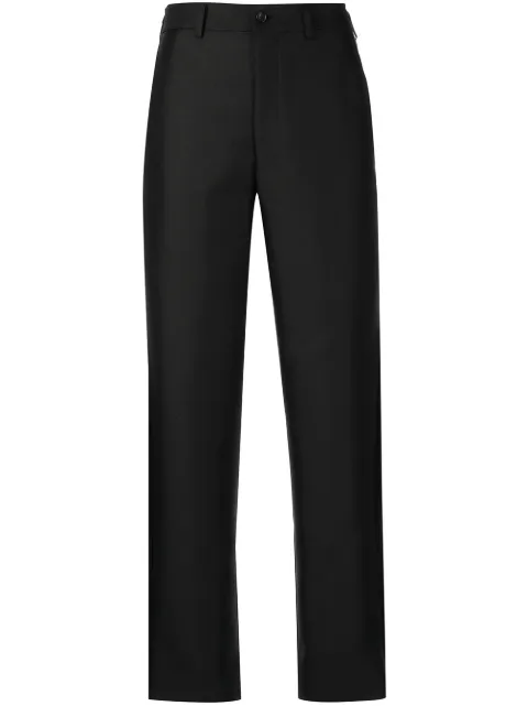 Comme Des Garçons Comme Des Garçons fringed straight-leg tailored trousers