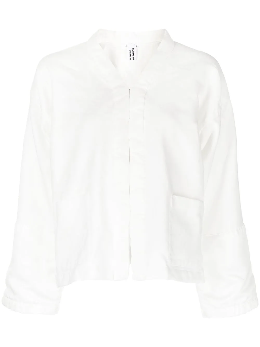 

Comme Des Garçons Comme Des Garçons sobrecamisa con cierre - Blanco