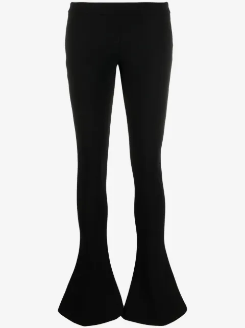 Balmain low-waist flared trousers