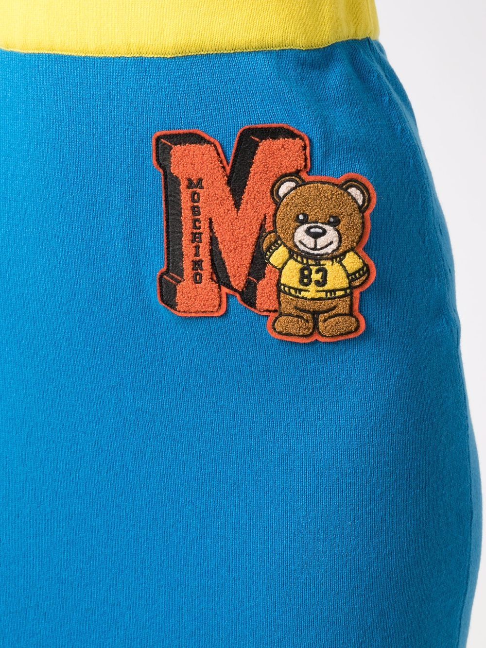 фото Moschino юбка мини с нашивкой teddy bear