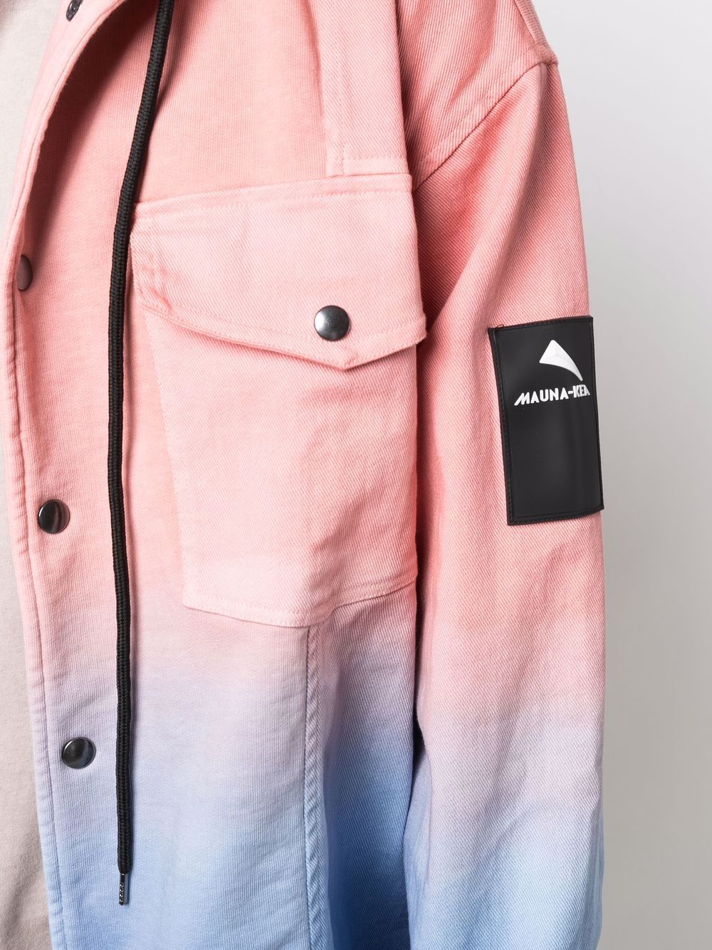 Karl Kani Gradient Denim Shirt Jacket Blue/Pink/White