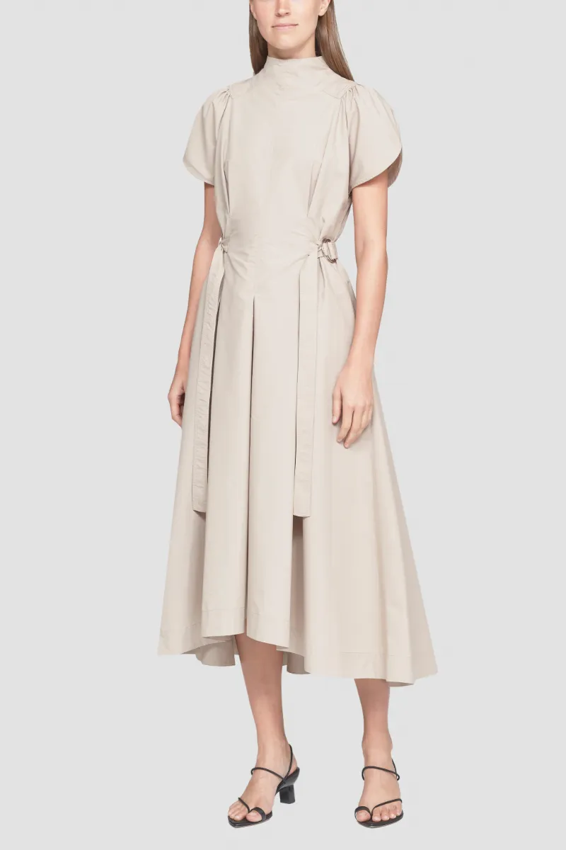 Tulip Puff Sleeve Dress in green | 3.1 Phillip Lim Official Site