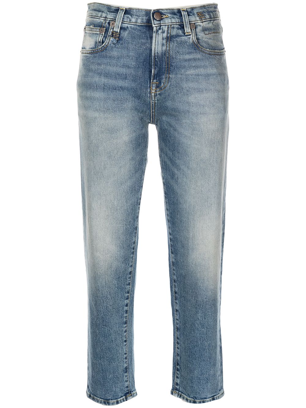 

R13 jeans con tiro alto - Azul