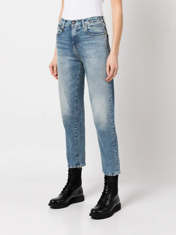 R13 high-waisted Tapered Jeans - Farfetch