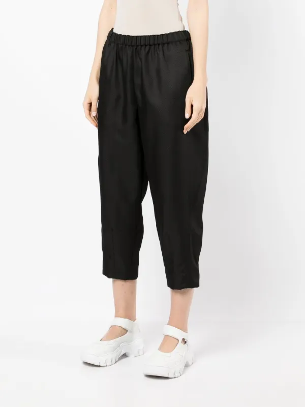 Comme Des Garcons クロップド テーパードパンツ Farfetch Comme Des Garcons クロップド テーパードパンツ Farfetch