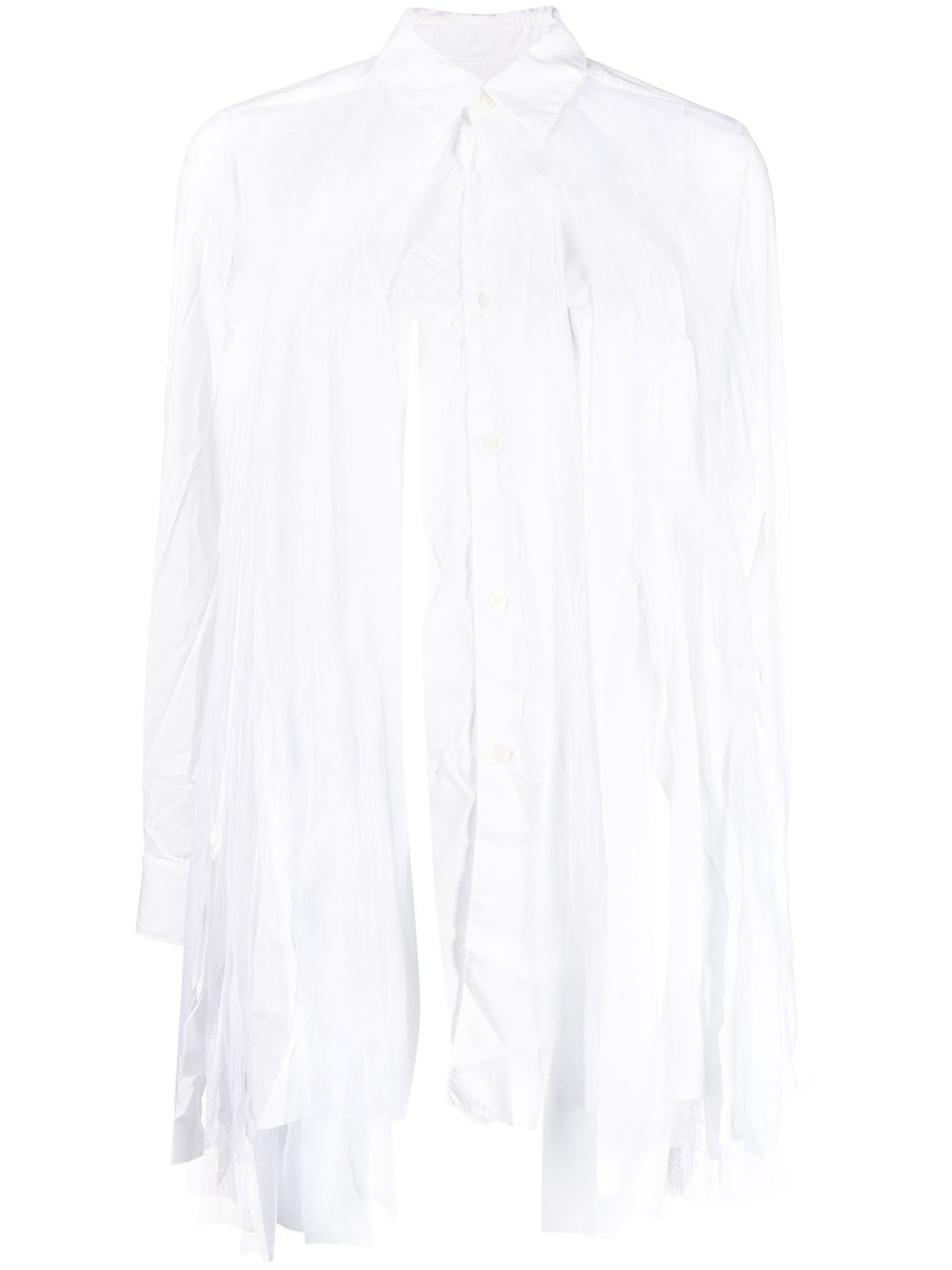 фото Comme des garçons comme des garçons fringed-hem shirts