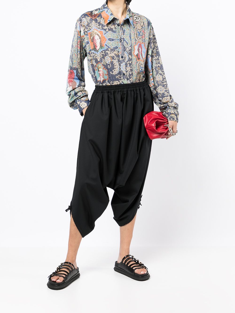 фото Junya watanabe cropped drop-crotch pants