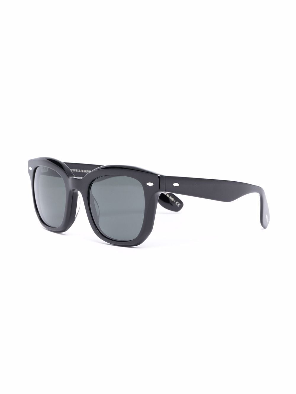 Oliver Peoples Zonnebril met wayfarer montuur - Zwart