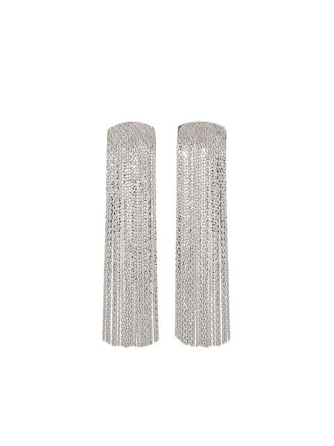 Anissa Kermiche silver-plated fringed drop earrings