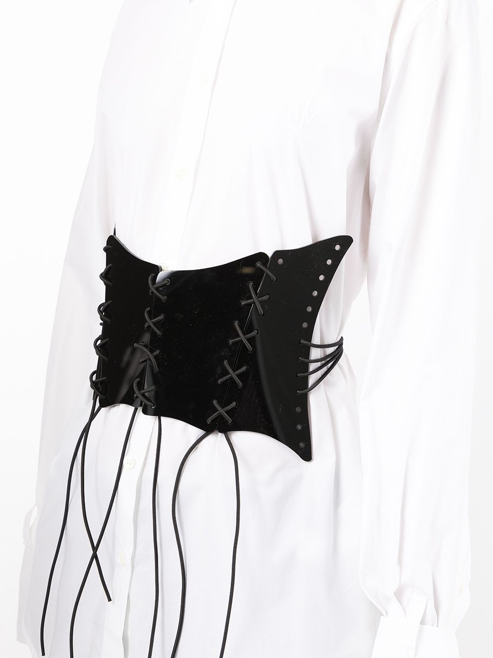 фото Maticevski panelled lace-tie corset belt