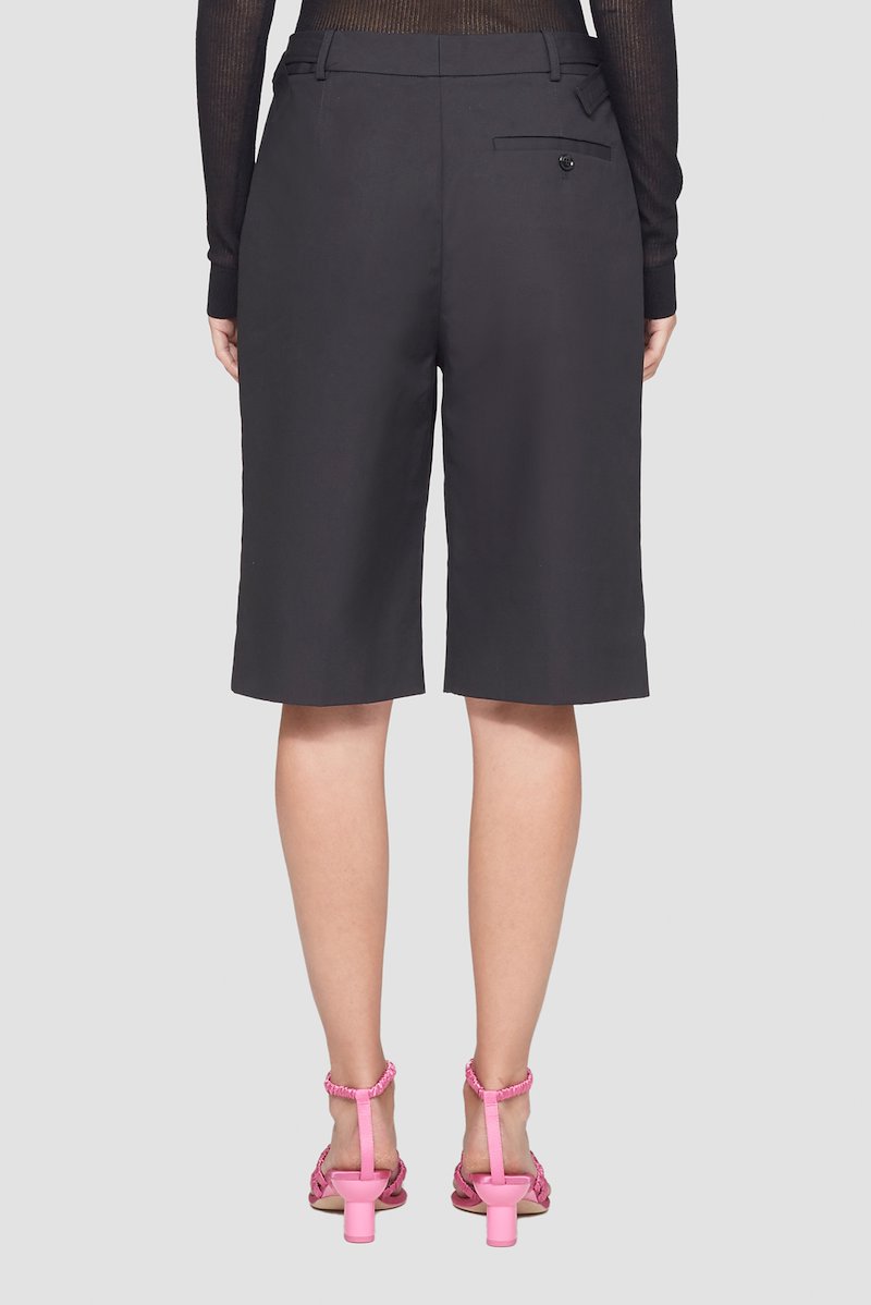 Structured Belted Short-black #1 Structured Belted Short, null- 3