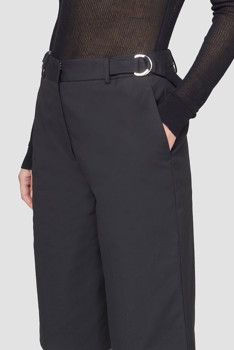 Structured Belted Short-black #0 Structured Belted Short, null- 4