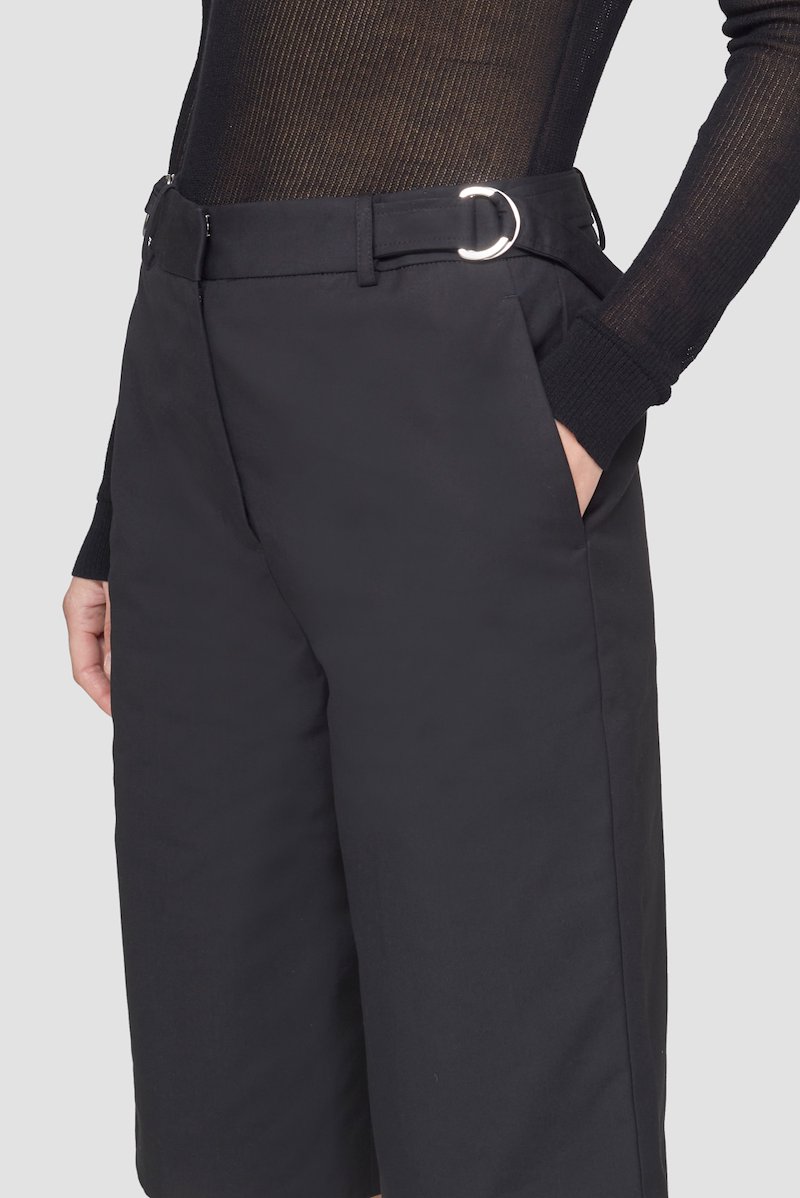 Structured Belted Short-black #1 Structured Belted Short, buckle-detailed panelled shorts from 3.1 PHILLIP LIM featuring black, cotton, decorative buckle detailing, panelled design, rear zip fastening and thigh-length.- 1