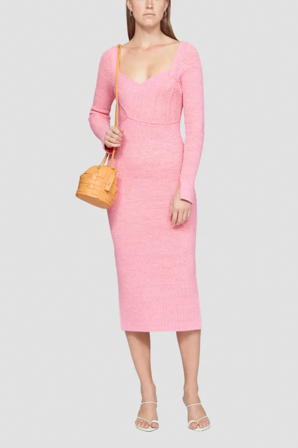 Sweetheart Ribbed Knit Dress | On Sale 