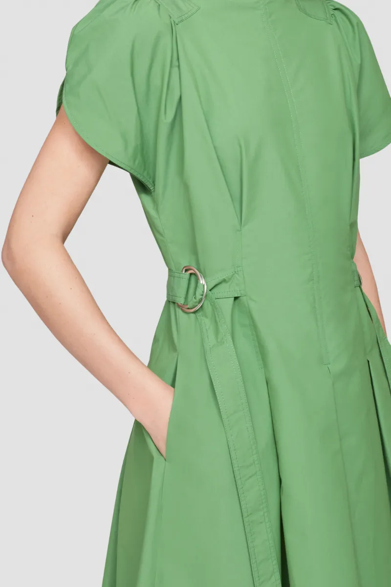 Tulip Puff Sleeve Dress in green | 3.1 Phillip Lim Official Site