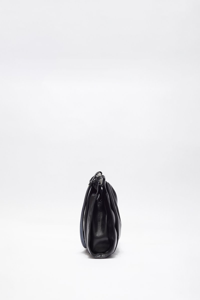 Blossom Shoulder Bag-black #1 Blossom Shoulder Bag, Black calf leather Blossom shoulder bag from 3.1 PHILLIP LIM featuring detachable shoulder strap, magnetic fastening, main compartment, silver-tone logo lettering and ruched detailing.- 1