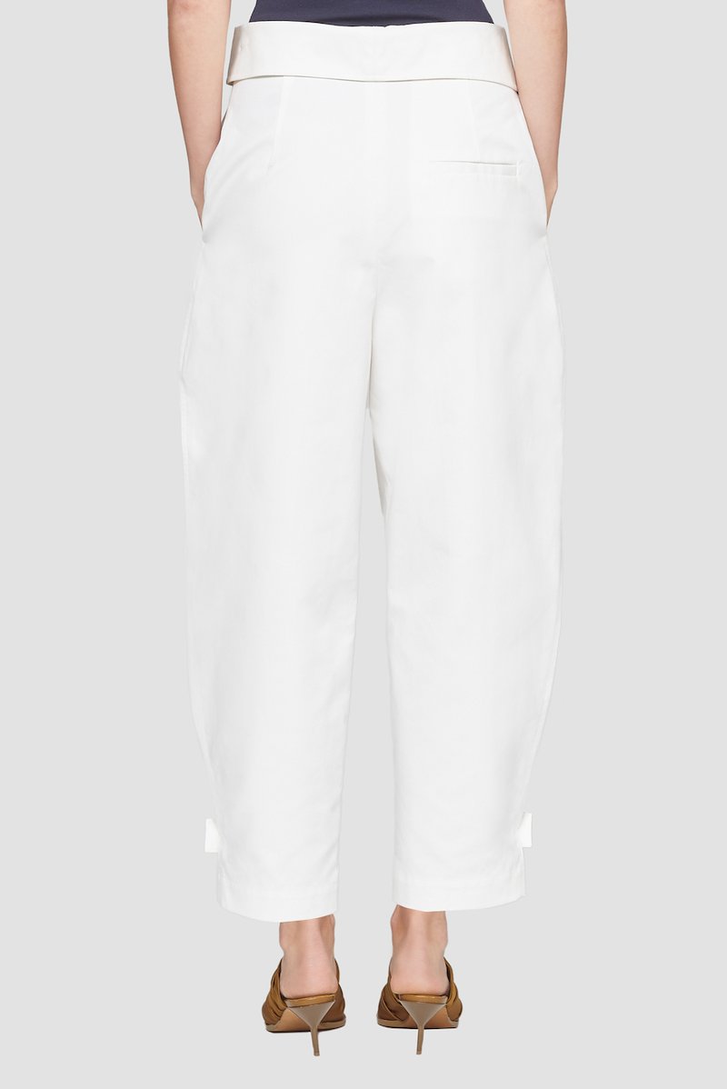 Tapered Banana Trouser-yellow #1 Tapered Banana Trouser, White Natural (Veg)->Cotton Tapered Banana Trouser from 3.1 Phillip Lim. - 3