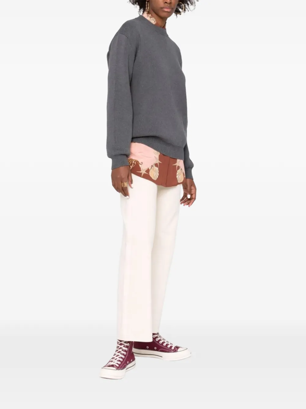  Golden Goose Pullover Mit Rundem Ausschnitt   Grau 