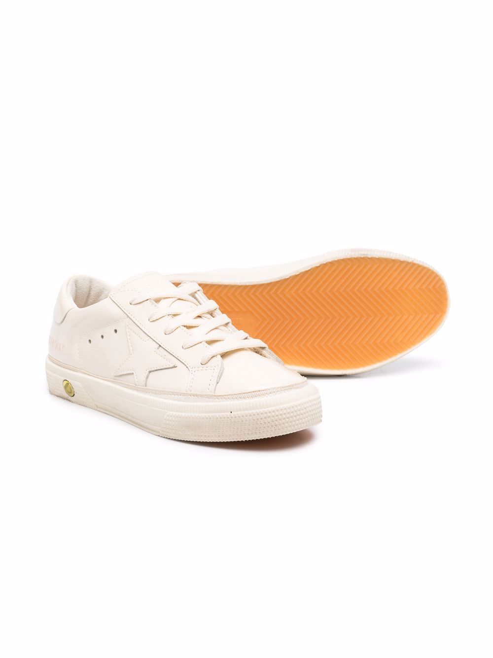 Golden Goose Kids May sneakers - Beige