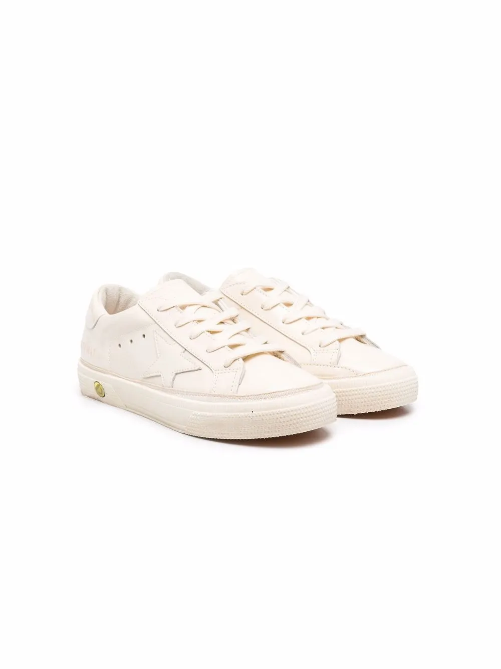 

Golden Goose Kids tenis bajos May - Neutro