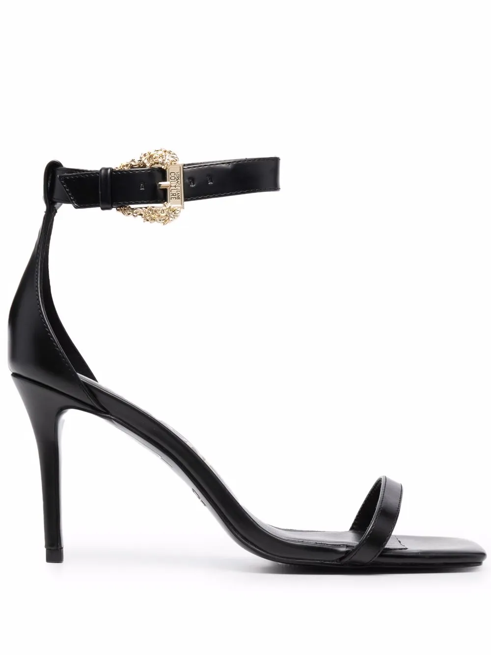 

Versace Jeans Couture sandalias con hebilla Baroque y tacón de 85mm - Negro