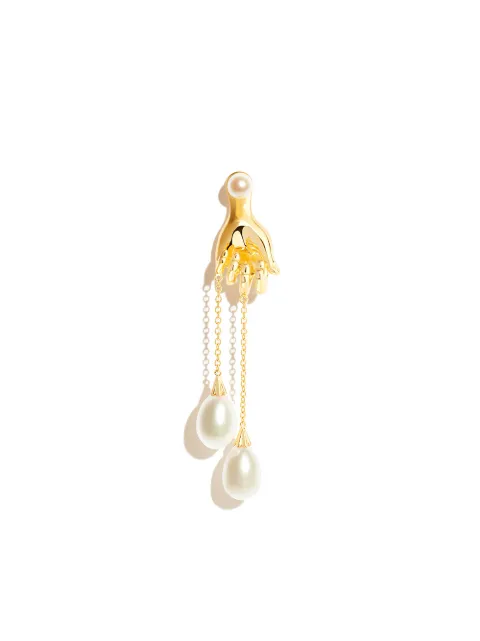 Anissa Kermiche  Grab Them By The Balls pearl earring