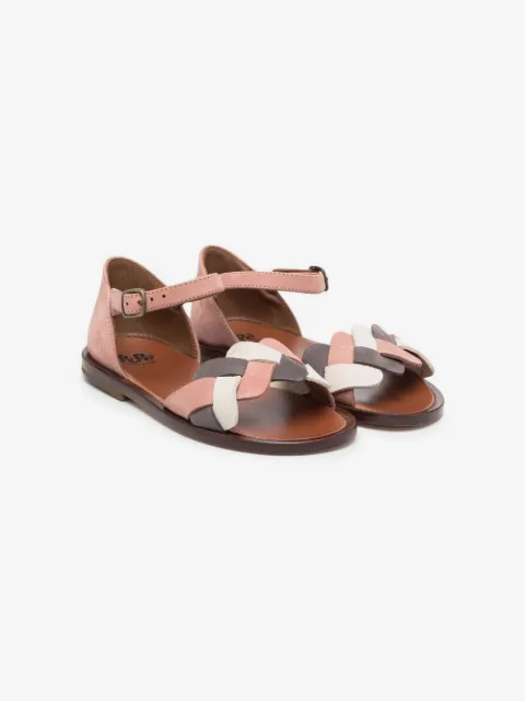 Pépé Kids sandales Chloé à brides tressées