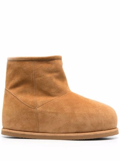 sheepskin lined suede boots