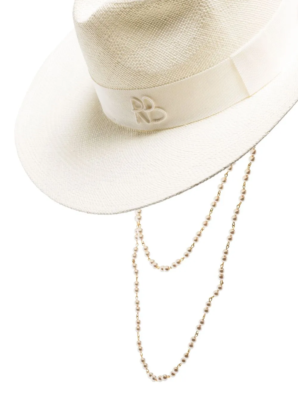 Ruslan Baginskiy Chain-strap Wide-brim Hat In Neutrals
