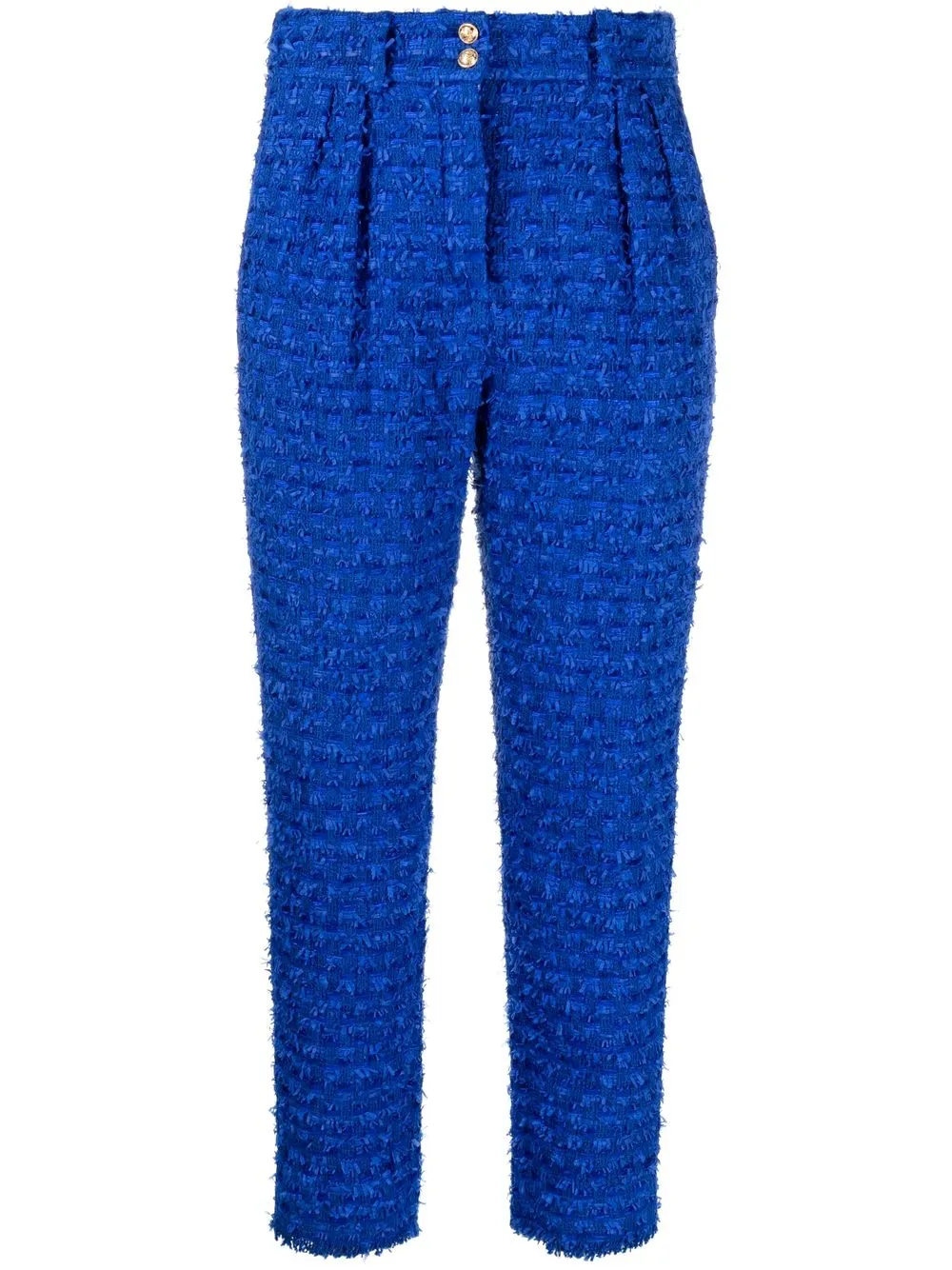 

Balmain pantalones capri acampanados - Azul