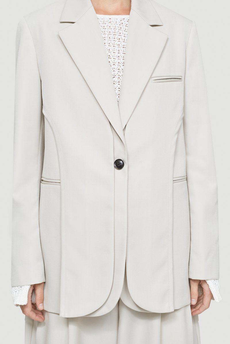Tailored Blazer-grey #0 Tailored Blazer, null- 4
