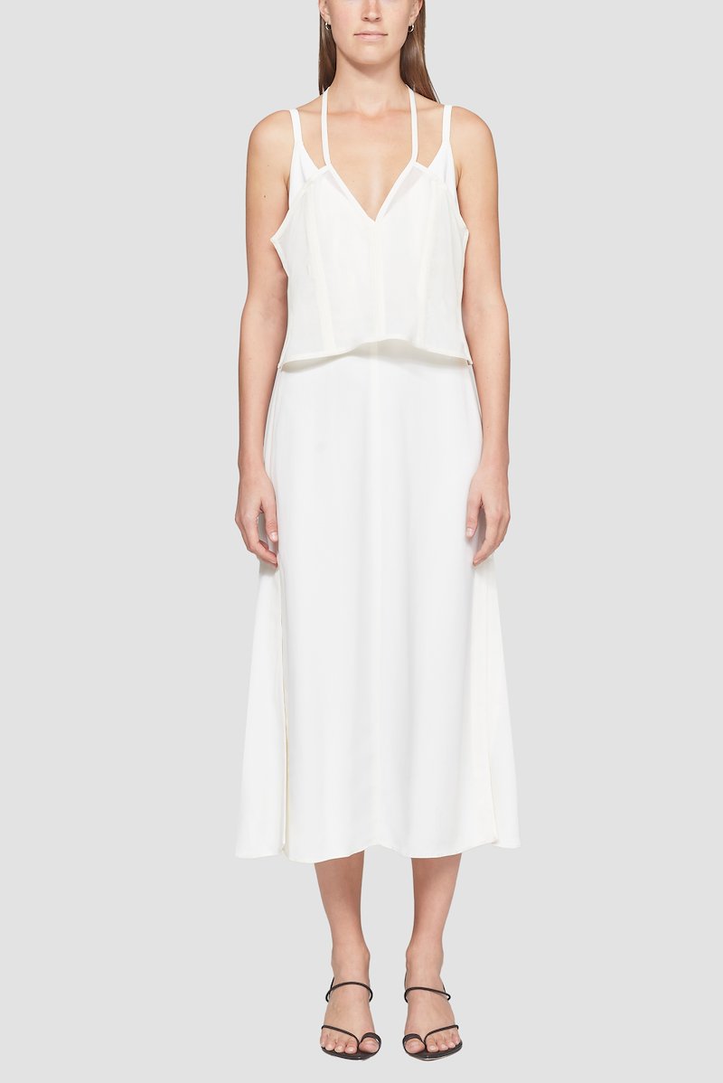Camisole Dress-white #1 Camisole Dress, White Synthetic->viscose Camisole Dress from 3.1 Phillip Lim. - 1