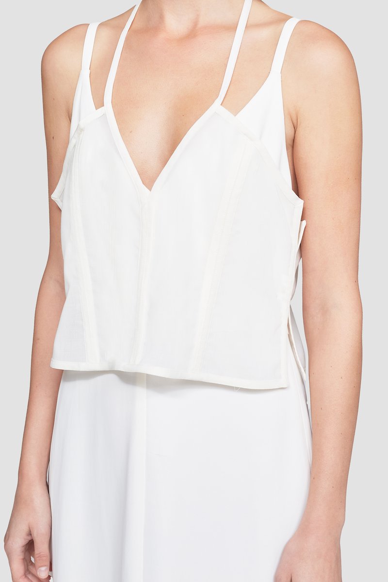 Camisole Dress-white #1 Camisole Dress, White Synthetic->viscose Camisole Dress from 3.1 Phillip Lim. - 7