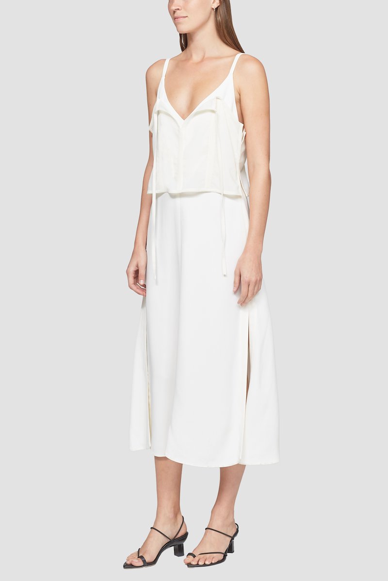 Camisole Dress-white #1 Camisole Dress, White Synthetic->viscose Camisole Dress from 3.1 Phillip Lim. - 3