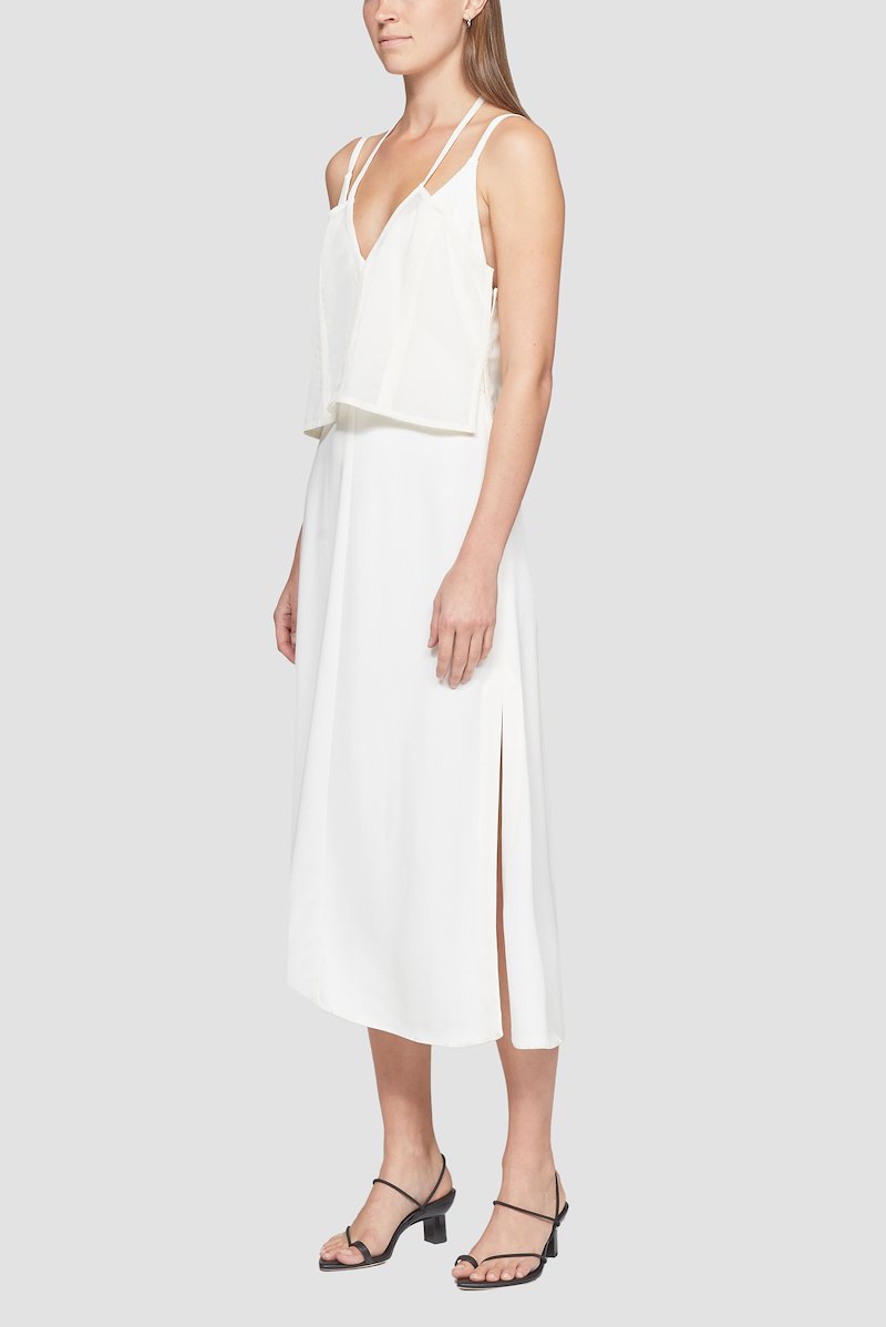 Camisole Dress-white #0 Camisole Dress, White Synthetic->viscose Camisole Dress from 3.1 Phillip Lim. - 2
