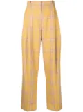 3.1 Phillip Lim plaid jacquard straight leg trousers - Yellow