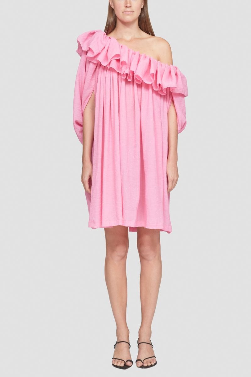 ワンショルダー ラッフルドレス in pink | 3.1 Phillip Lim フィリップ