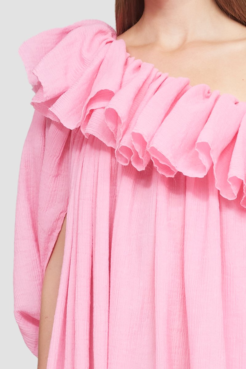 One Shoulder Ruffled Dress in pink | 3.1 Phillip Lim Official Site