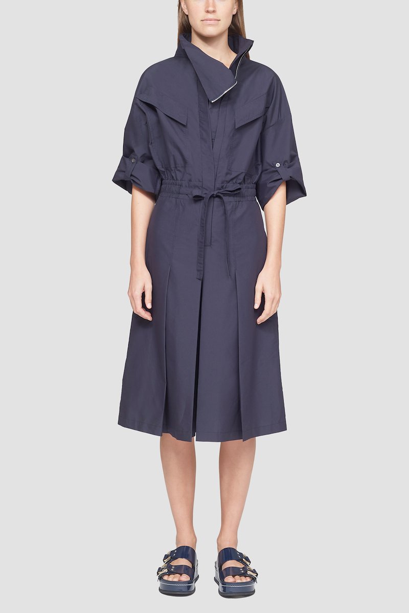 Zip-Up Culotte Jumpsuit-blue #1 Zip-Up Culotte Jumpsuit, null- 1