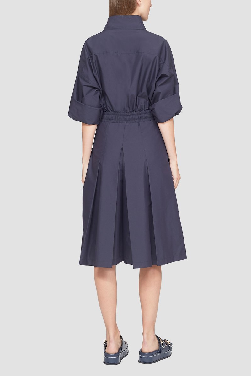 Zip-Up Culotte Jumpsuit-blue #1 Zip-Up Culotte Jumpsuit, null- 3