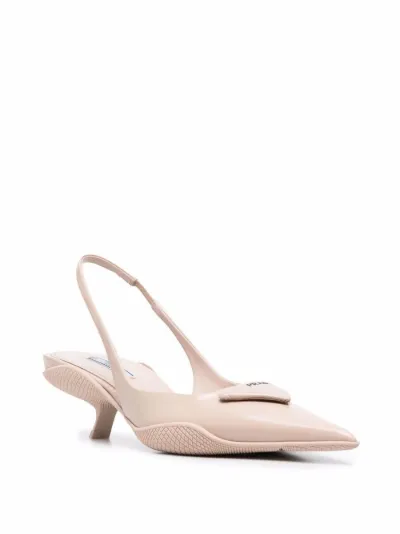 pointed-toe slingback pumps | Prada 