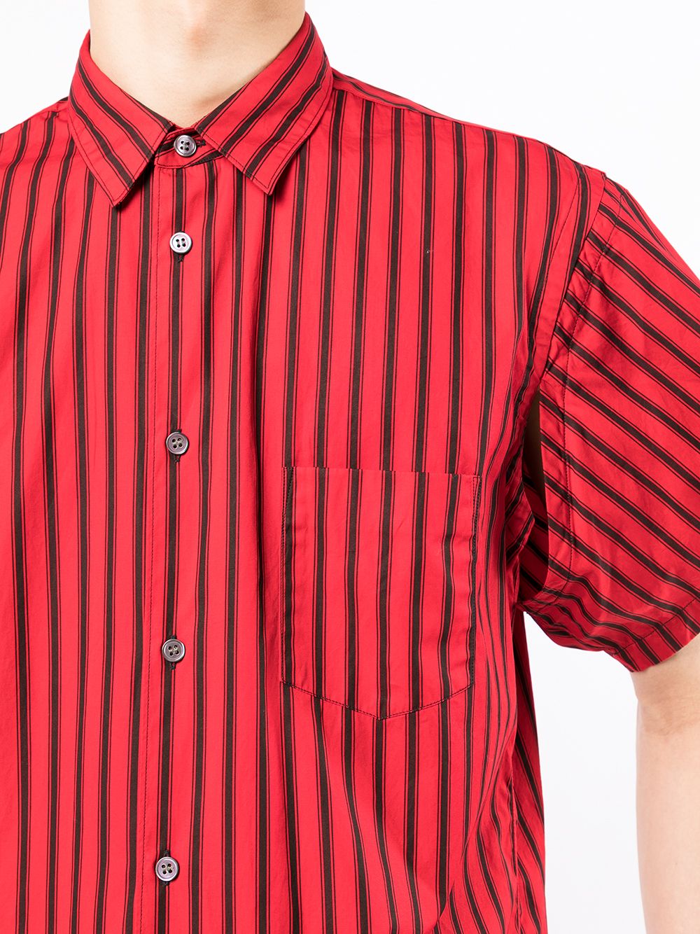 фото Comme des garçons shirt striped short-sleeve shirt