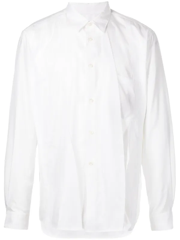 Comme Des Garçons Homme Plus Raw cut-edge long-sleeve Shirt - Farfetch