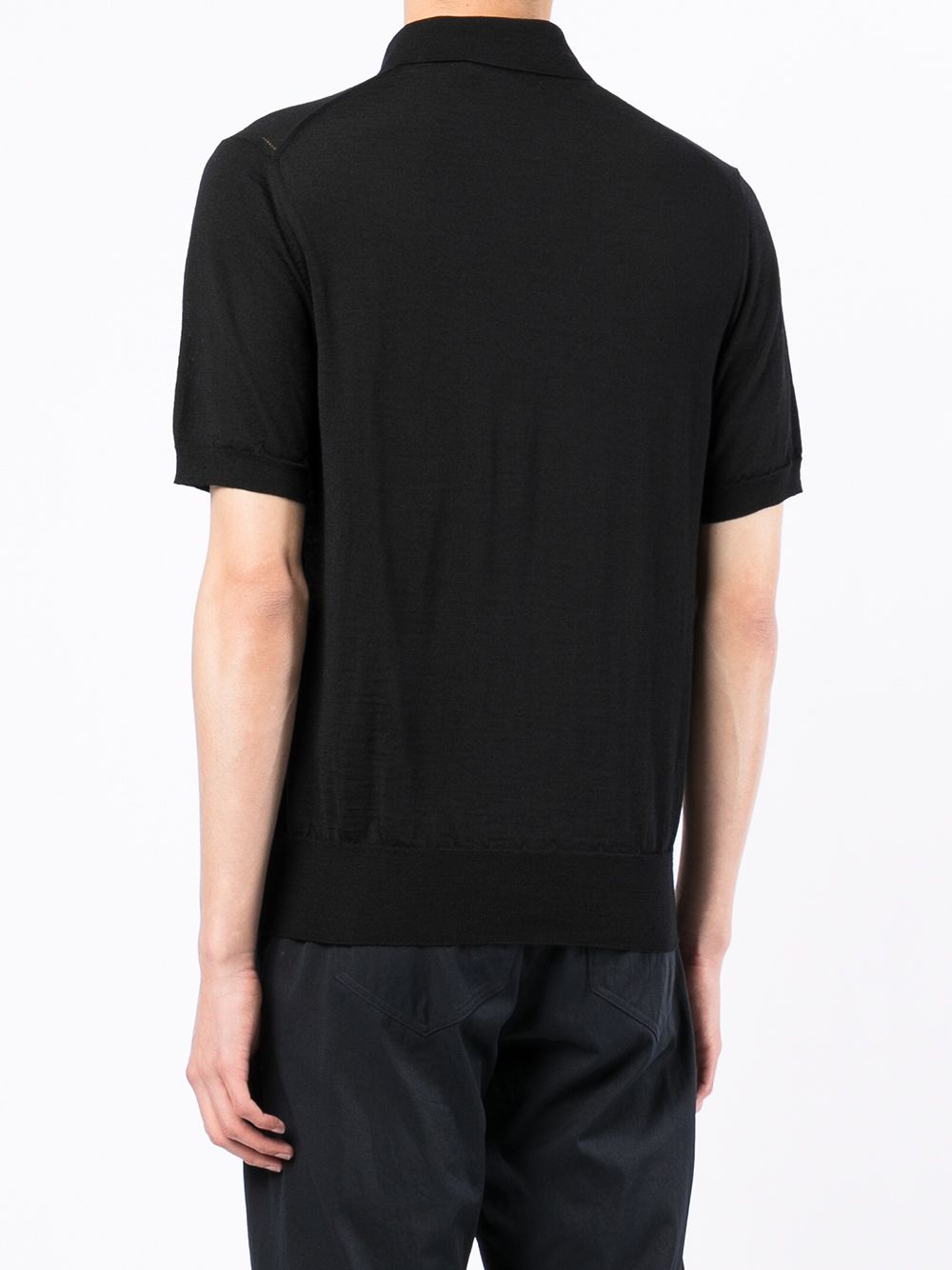 фото Comme des garçons homme deux short-sleeve wool polo shirt