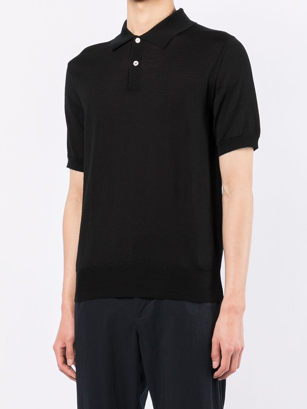 фото Comme des garçons homme deux short-sleeve wool polo shirt